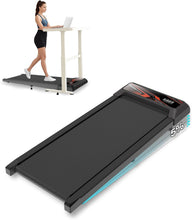 Load image into Gallery viewer, Under Desk Treadmill 2.5HP – Quiet Walking Pad for Home & Office, 265Lbs Capacity, APP & Remote Control, LED Display, No Assembly Needed,Golden-Black