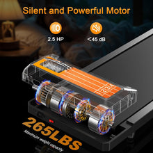 Load image into Gallery viewer, Walking Pad with Incline and Handle Bar, 3 in 1 Under Desk Treadmill with Handles, 2.5HP Low Noise Treadmills for Home Small Space with Remote Control, Portable Treadmills for Home Office