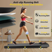 Load image into Gallery viewer, Under Desk Treadmill 2.5HP – Quiet Walking Pad for Home & Office, 265Lbs Capacity, APP & Remote Control, LED Display, No Assembly Needed,Golden-Black