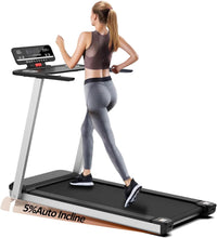 Load image into Gallery viewer, Premium Home Treadmill with Incline – Supports Up to 265 lbs, Adjustable Incline for Maximum Calorie Burn, High-Performance Treadmill for Fitness Enthusiasts – Elevate Your Workout