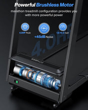 Load image into Gallery viewer, Upreign Auto Incline Treadmill, 10% Incline Heavyduty Treadmill with Pulse Sensor, 4.0HP, 10 MPH, 450 lbs Capacity, 20'' x 55'' Running Area Treadmill with Bluetooth Player & LED Display