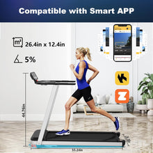 Load image into Gallery viewer, Premium Home Treadmill with Incline – Supports Up to 265 lbs, Adjustable Incline for Maximum Calorie Burn, High-Performance Treadmill for Fitness Enthusiasts – Elevate Your Workout