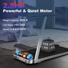 Load image into Gallery viewer, Premium Home Treadmill with Incline – Supports Up to 265 lbs, Adjustable Incline for Maximum Calorie Burn, High-Performance Treadmill for Fitness Enthusiasts – Elevate Your Workout