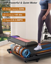 Load image into Gallery viewer, 3 in 1 Treadmill, Portable Under Desk Walking Pad with Incline for Home/Office, Remote Control, LED Display