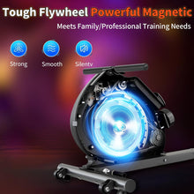 Load image into Gallery viewer, Rowing Machines for Home | Adjustable 8-Speed Booster | Burn Fat & Sculpt Muscles | Supports Up to 265 LBS | Tablet-Ready Design