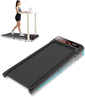 Under Desk Treadmill 2.5HP – Quiet Walking Pad for Home & Office, 265Lbs Capacity, APP & Remote Control, LED Display, No Assembly Needed,Golden-Black