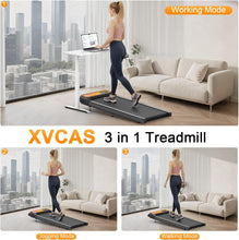 Load image into Gallery viewer, Walking Pad with Incline and Handle Bar, 3 in 1 Under Desk Treadmill with Handles, 2.5HP Low Noise Treadmills for Home Small Space with Remote Control, Portable Treadmills for Home Office
