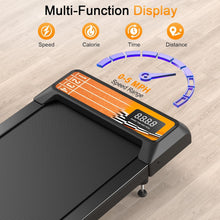 Load image into Gallery viewer, Walking Pad with Incline and Handle Bar, 3 in 1 Under Desk Treadmill with Handles, 2.5HP Low Noise Treadmills for Home Small Space with Remote Control, Portable Treadmills for Home Office

