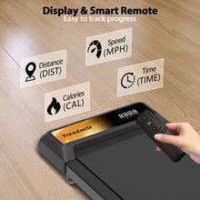 Load image into Gallery viewer, Under Desk Treadmill, 2.5 HP 265 Lbs Low Noise Walking Pad Treadmill LED Display with Remote Control Walking Jogging Running Machine, Incline Treadmills for Home and Office

