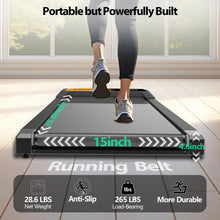 Load image into Gallery viewer, Under Desk Treadmill, 2.5 HP 265 Lbs Low Noise Walking Pad Treadmill LED Display with Remote Control Walking Jogging Running Machine, Incline Treadmills for Home and Office

