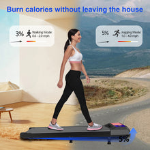 Load image into Gallery viewer, Walking Pad Treadmill, Portable Small Treadmills for Home &amp; Office, 2.5HP Low Noise Treadmill with Remote Control, Compact Design
