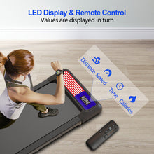 Load image into Gallery viewer, Walking Pad Treadmill, Portable Small Treadmills for Home &amp; Office, 2.5HP Low Noise Treadmill with Remote Control, Compact Design

