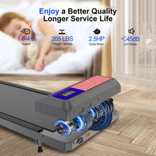 Load image into Gallery viewer, Walking Pad Treadmill, Portable Small Treadmills for Home &amp; Office, 2.5HP Low Noise Treadmill with Remote Control, Compact Design
