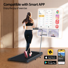 Load image into Gallery viewer, Treadmill Under Desk Walking Pad,2 in 1 Folding Treadmill for Home/Office with Remote Control and APP
