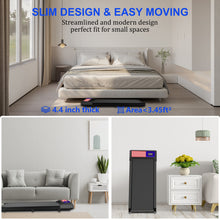 Load image into Gallery viewer, Walking Pad Treadmill, Portable Small Treadmills for Home &amp; Office, 2.5HP Low Noise Treadmill with Remote Control, Compact Design
