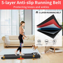 Load image into Gallery viewer, Portable Walking Pad Treadmill for Home &amp; Office,0.6-3.8MPH Speed, 2.5HP Under Desk Treadmill with Remote Control, Compact Design, LED Display, 260 lbs Max Weight Capacity
